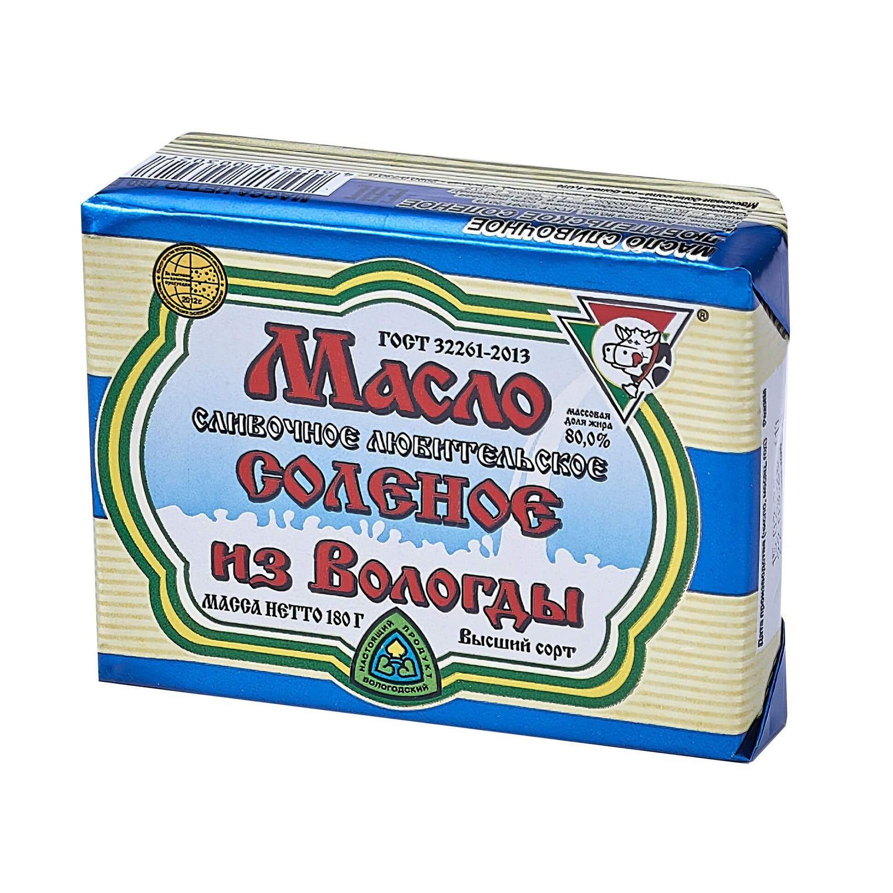 Масло сливочное любительское соленое